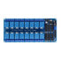 16-channel relay module with optoisolation - 10A / 250VAC contacts - 12V coil