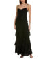 Nicholas Kamila Ruffle Cowl Silk-Blend Gown Women's