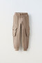 Plush cargo trousers