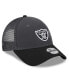 Фото #4 товара Little Boys and Girls Graphite, Black Las Vegas Raiders Reflect 9FORTY Adjustable Hat