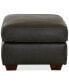Фото #2 товара CLOSEOUT! Dester 29" Leather Ottoman, Created for Macy's