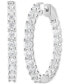 ფოტო #1 პროდუქტის Lab Grown Diamond In & Out Small Hoop Earrings (3 ct. t.w.) in 14k White, Yellow or Rose Gold