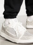 ASOS DESIGN diamante trainers in white