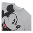 Men’s Short Sleeve T-Shirt Mickey Mouse Grey Dark grey Adults