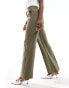 Фото #2 товара & Other Stories tailored flared trousers in khaki