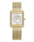 ფოტო #1 პროდუქტის Women's Classic Gold-Tone Stainless Steel Mesh Bracelet Watch 30.5mm