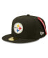 Men's X Alpha Industries Black Pittsburgh Steelers Alpha 59Fifty Fitted Hat