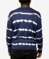 Men's Striped Tie Dye Crew Neck Sweater
