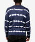 Фото #2 товара Men's Striped Tie Dye Crew Neck Sweater