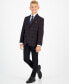 Big Boys Plaid Classic Fit Stretch Suit Jacket