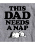 Hybrid Apparel Peanuts Dad Nap Mens Short Sleeve Tee