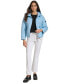 ფოტო #5 პროდუქტის Women's Cropped Hooded Diamond Quilted Coat