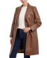 ფოტო #3 პროდუქტის Women's Textured Faux-Leather Jacket