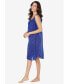 ფოტო #1 პროდუქტის Plus Size Pintuck Cooling Sleeveless Sleepshirt