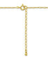 ფოტო #4 პროდუქტის Cubic Zirconia Asymmetric Halo Pendant Necklace in 18k Gold-Plated Sterling Silver, 16" + 2" extender, Created for Macy's