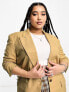 Фото #6 товара ASOS DESIGN Curve long line perfect blazer in stone