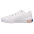 Фото #3 товара Puma Cali Perforated Toe Lace Up Toddler Boys White Sneakers Casual Shoes 36886