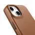 Skórzane etui iPhone 14 Plus z klapką magnetyczne MagSafe CE Premium Leather jasny brąz