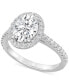 ფოტო #1 პროდუქტის Certified Lab Grown Diamond Halo Engagement Ring (2-1/2 ct. t.w.) in 14k Gold