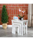 3-Piece Nesting Table Set, White