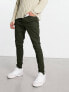 Jack & Jones Intelligence – 5-Taschen-Karottenhose in Khaki mit engem Schnitt