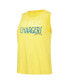 Women's Royal, Gold Distressed Los Angeles Chargers Muscle Tank Top and Pants Lounge Set