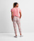 Фото #2 товара Printed Jogger Pajama Pants XS-3X, Created for Macy's