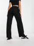 Фото #3 товара Monki drawstring waist trousers in black