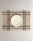 Checked linen placemat Синий, 35 x 50 cm** **35 x 50 cm - фото #14