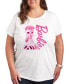 ფოტო #1 პროდუქტის Trendy Plus Size Barbie Graphic T-shirt