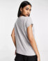 Фото #2 товара Vero Moda t-shirt with scoop neck in light grey