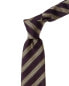 Canali Printed Silk Tie Men's Purple Os