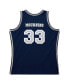 ფოტო #3 პროდუქტის Men's Alonzo Mourning Navy Georgetown Hoyas 1991/92 Swingman Player Jersey