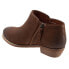 Softwalk Rocklin S1457-262 Womens Brown Narrow Leather Ankle & Booties Boots 6