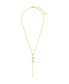 Gold-Tone or Silver-Tone Freshwater Pearls Reine Lariat Necklace