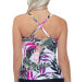 Island Escape 283888 Aloha Palms Printed Tankini Top, Women's Swimsuit, Size 12