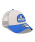 Фото #4 товара Men's Khaki/Blue Dallas Mavericks Throwback Patch Trucker 9FORTY Adjustable Hat