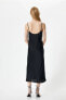 Фото #3 товара Платье женское Koton Макси с подрезами и тонкими бретелями 4SAK80020FW