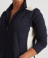 Women's Plus-Size Cotton-Blend Zip-Up Track Jacket