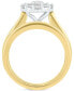 ფოტო #2 პროდუქტის Diamond Halo Channel-Set Bridal Set (2 ct. t.w.) in 14k Two-Tone Gold