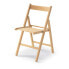 Folding Chair Brown Wood Beech 79 x 42,5 x 47,5 cm