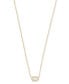 ფოტო #1 პროდუქტის 14k Gold-Plated Cubic Zirconia & Mother-of-Pearl Mini Pendant Necklace, 15" + 2" extender