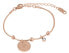 Elegant steel bracelet Coin Rose Gold