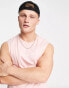 Jack & Jones Originals oversized vest with logo in pink