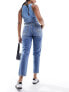 Фото #3 товара Pimkie high waisted mom jeans in blue wash