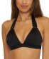 ფოტო #1 პროდუქტის Women's Monaco Hardware-Trim Halter Bikini Top