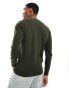 Brave Soul cotton crew neck jumper in forest green