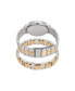 Men's Analog Two Tone Metal Alloy Bracelet Watch, 42mm and Bracelet Set