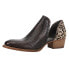 Фото #6 товара Diba True Shy Town Croc Round Toe Cowboy Booties Womens Brown Casual Boots 54658