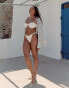 Фото #2 товара 4th & Reckless x Loz Vassallo harper ruched front cupped bikini top in cream